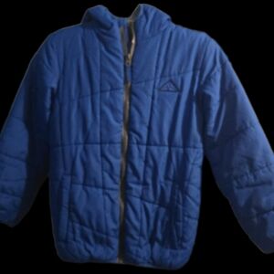 Kids Blue Quilted Puffer Jacket